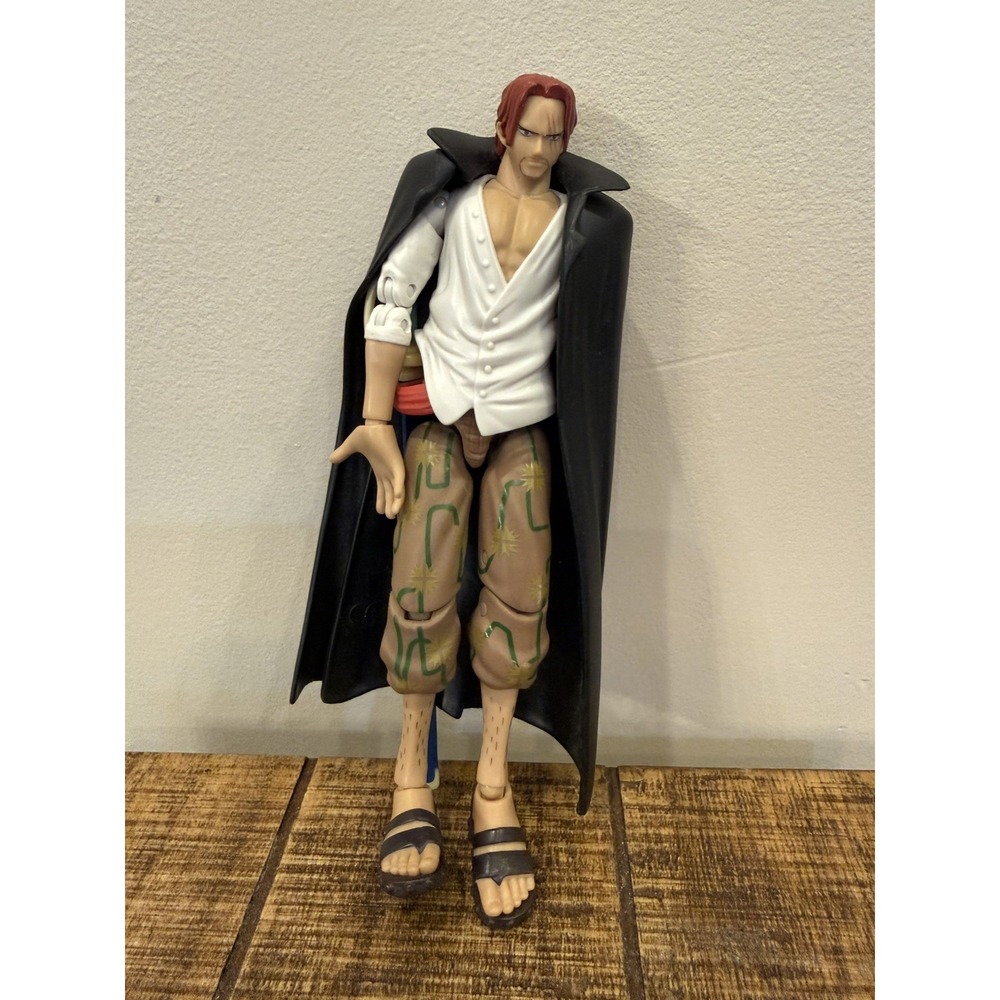 Anime Heroes One Piece Shanks 6.5" Action Figure Bandai Loose